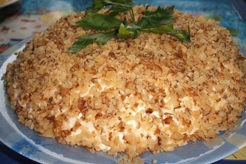 Салат Шикарный.  Ингредиенты: