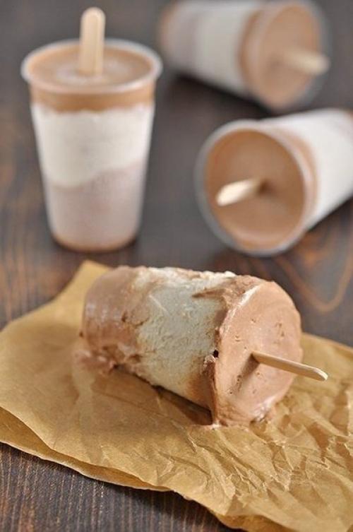 Сливочно - бананово - шоколадное мороженое. 01