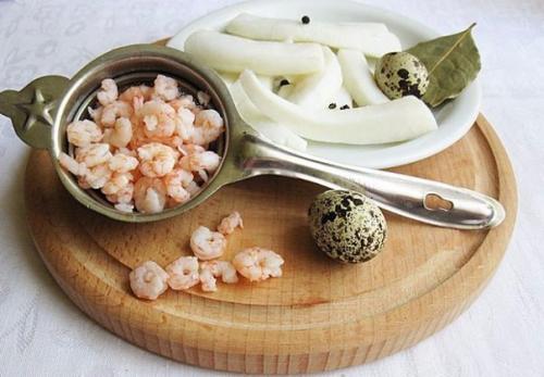 Салат из кальмаров. 03