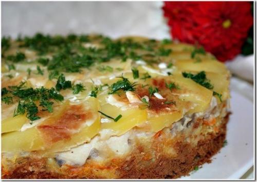 Пирог Клюмс.  Легкий, быстрый, сытный и очень вкусный пирог - запеканка!