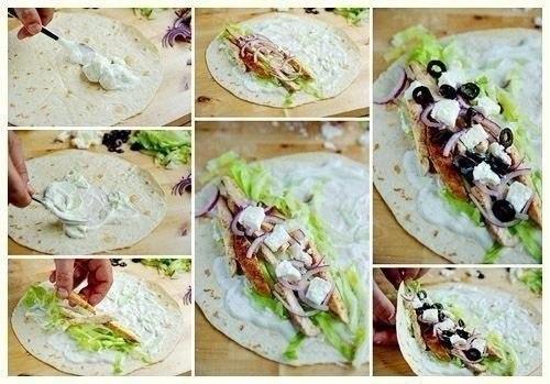 Рулет с курицей. 06