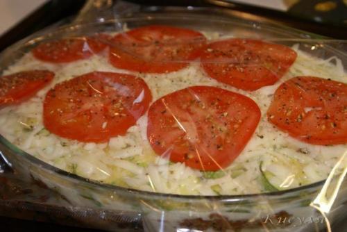 Ленивая лазанья - запеканка с кабачками. 05