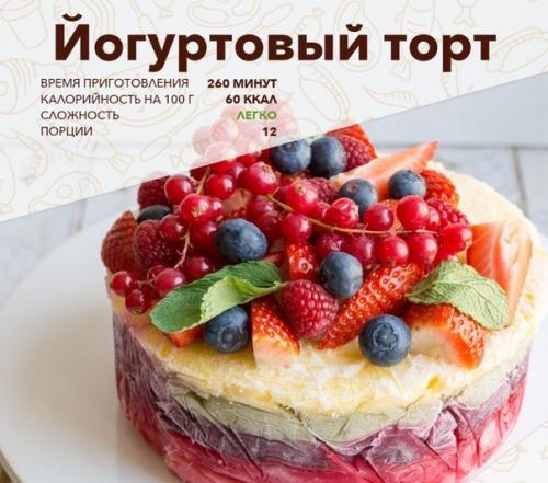 Йогуртовый торт - мороженое.