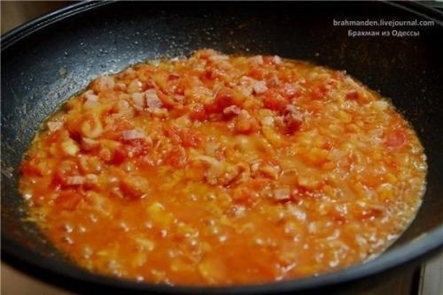 Паста аматричиана.   Ингредиенты: 04