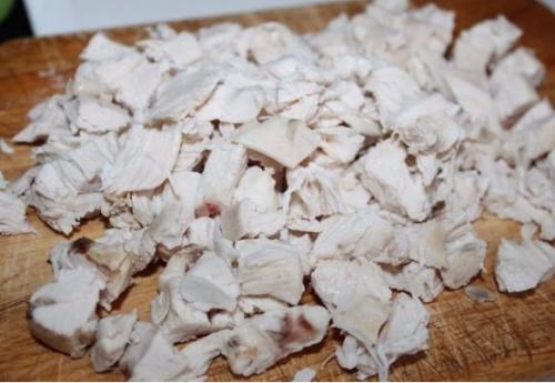 Курица с брокколи, запеченная под сливочным соусом. 03