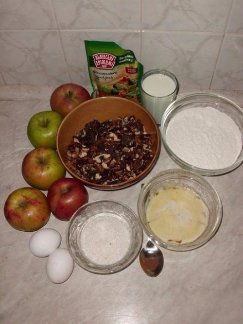 Штрудель.  Ингредиенты:   Молоко 1 стакан. 01