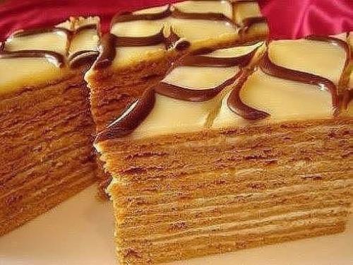 Медовик без масла.