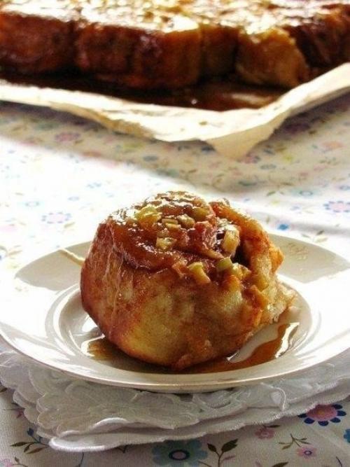 Cinnamon Rolls с карамелью и яблоком. 05 Cinnamon Rolls с карамелью и яблоком. 05
