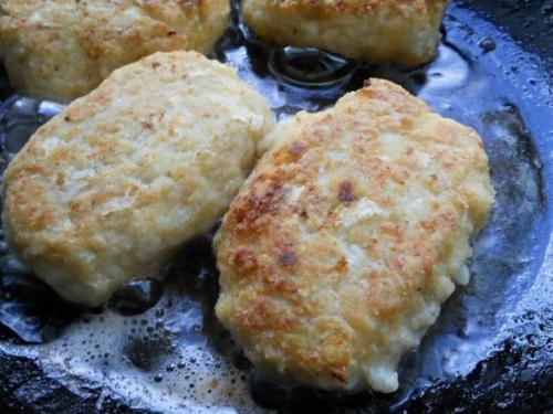 Ленивые голубцы.   Фарш куриный (лучше пополам - Филе + красное куриное мясо) - 350 г;. 04