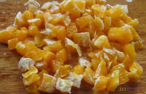 Крабовый салат с апельсинами. 03