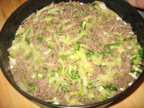 Супер нежный пирог с капустой и мясом. 05