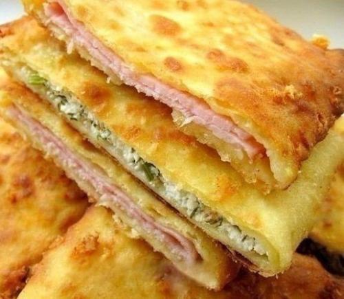 Сырные лепёшки с начинкой?
