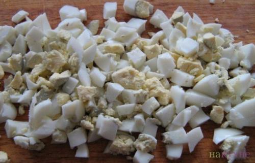 Крабовый салат с апельсинами. 02