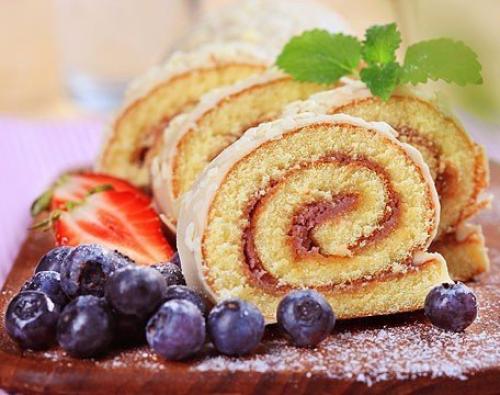 Самые быстрые и сочные рулетики к чаю. 07