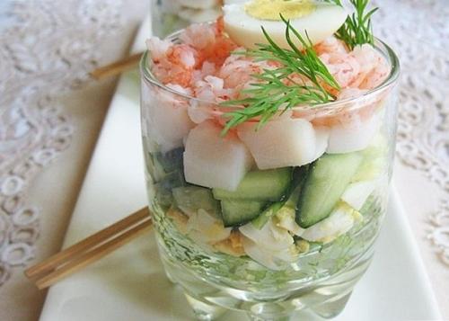 Салат из кальмаров. 04