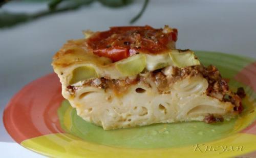 Ленивая лазанья - запеканка с кабачками. 07