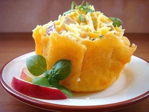 Сырные корзиночки.  Ингредиенты: