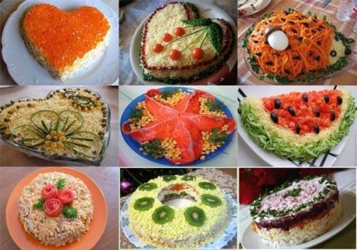 Тор - 9 вкусных салатов на праздничный стол.

