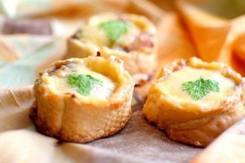 Гнездышки с рыбой.