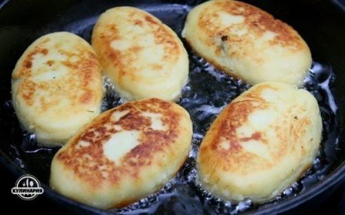 Картофельные пирожки с грибами. 07