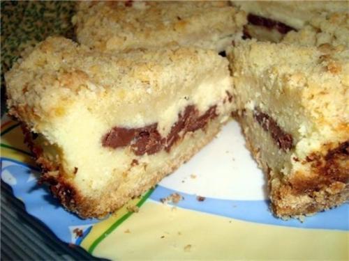 Творожный пирог.  Ингредиенты: