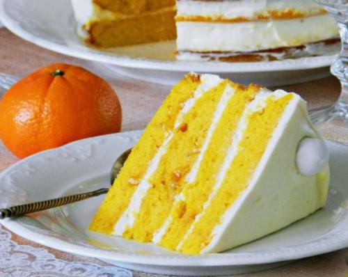 Тыквенный торт со взбитыми сливками. 02