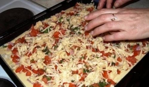 Быстрая пицца.   Быстрая пицца - рецепт для тех, кто любит пиццу, но ленится ее готовить по всем правилам итальянской кухни. 05