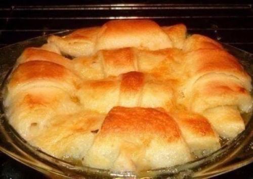 Слойки с яблоком. 04