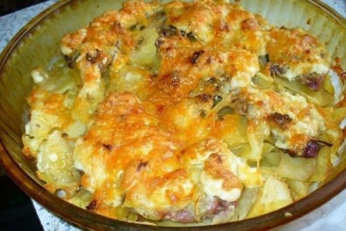 Свинина по-французски.
Ингредиенты: 
