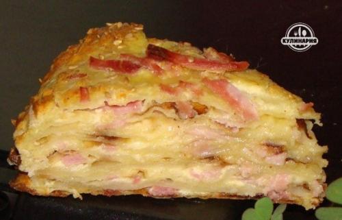 Сырный пирог.   Ингредиенты: