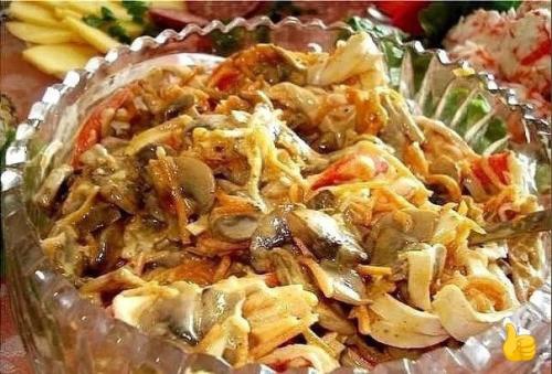 Салат Нежный. Будут спрашивать рецепт.