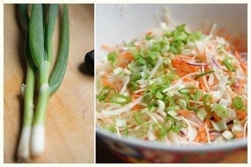 Капустный салат.  Ингредиенты: 02