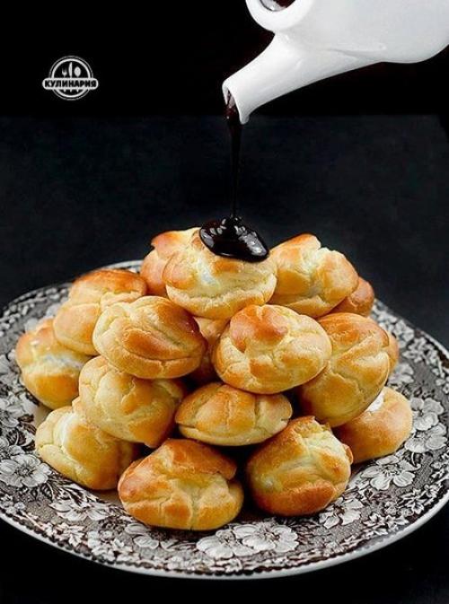 Профитроли.  Ингредиенты:   Для теста: