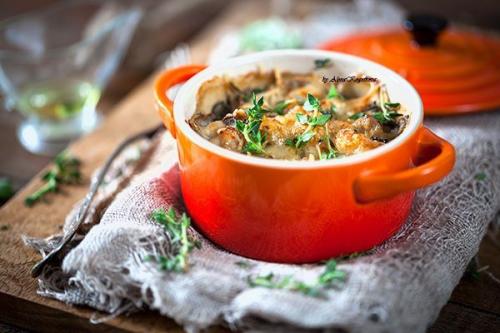 Жульен с курицей и грибами. 01