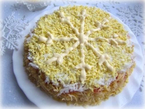 Салат Снежинка?   Ингредиенты: