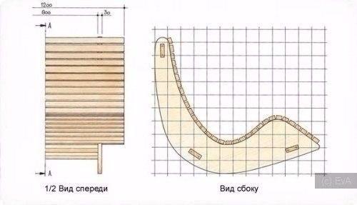 Кресло - качалка для сада своими руками. 01