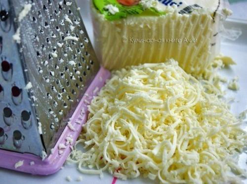 Простая закуска - хрустящий батон с сыром и чесноком. 03