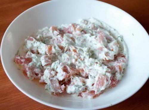 Профитроли со сливочным сыром и лососем. 03