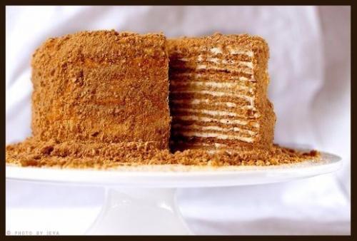 Медовый торт с цитрусовыми оттенками. 01