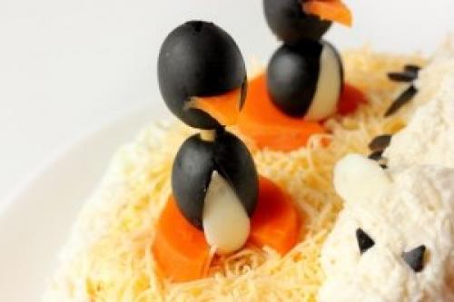 Новогодний салат Северный Полюс? 05