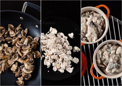 Жульен с курицей и грибами. 05