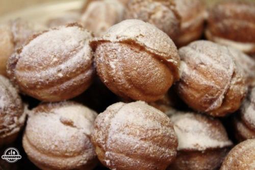 Печенье Орешки со сгущенкой.