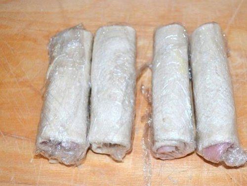 Жареные рулетики из хлеба. 04