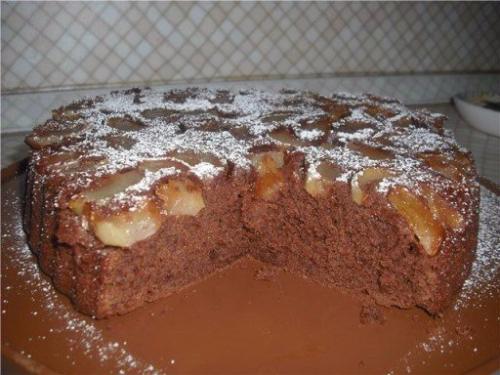 Яблочно - шоколадный кекс в мультиварке! 

