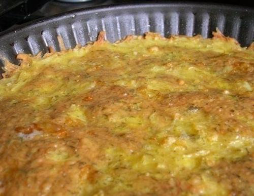 Запеканка из тертого картофеля с сыром и чесночком. 01