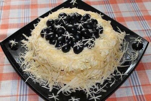 Салат Первый Снег.