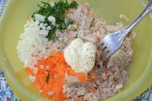 Рыбная закуска.  Ингредиенты: 02