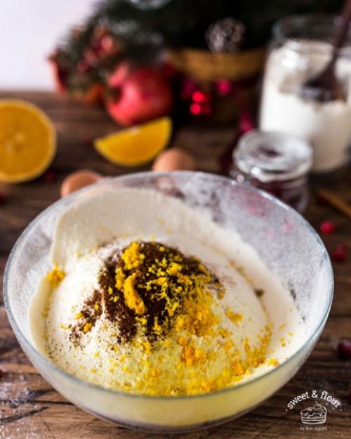 Рецепт кекса с клюквой. 01