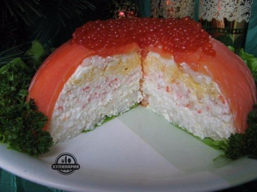 Рыбный торт.

Ингредиенты: 

