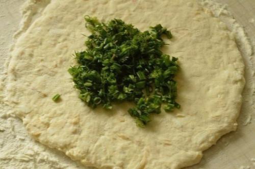 Сырные лепешки с разными начинками. 03